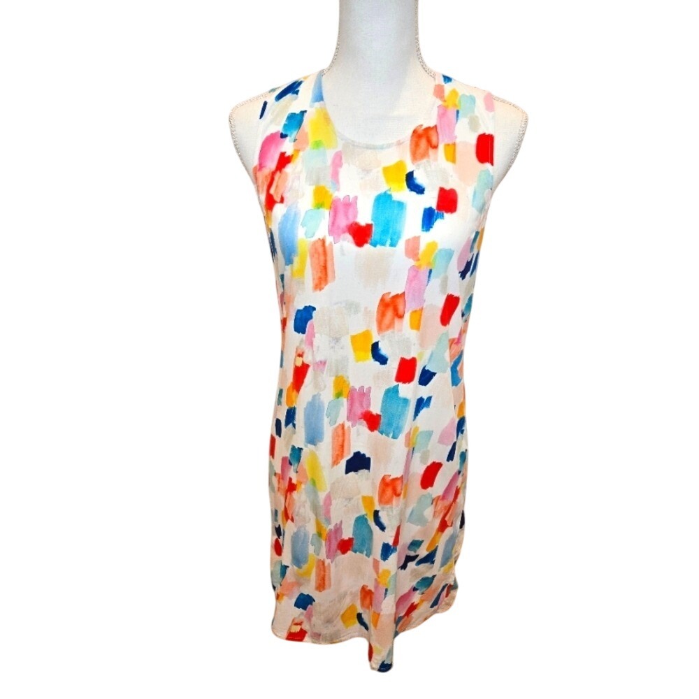 Marine Layer Britt Bass Watercolor Brushstroke‎ Tank Dress - Size Small